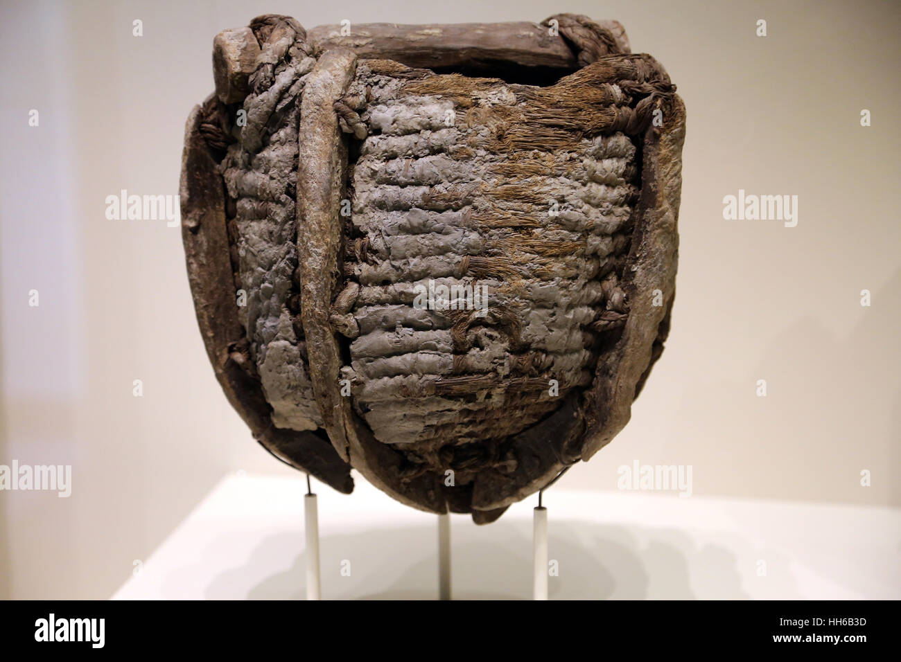 Hispania romana. Industria mineraria. Attrezzatura. Cestello. Legno e fibre vegetali. 1 ° secolo. Rio Tinto, Huelva. Museo Archeologico Nazionale di Madrid. Spagna. Foto Stock