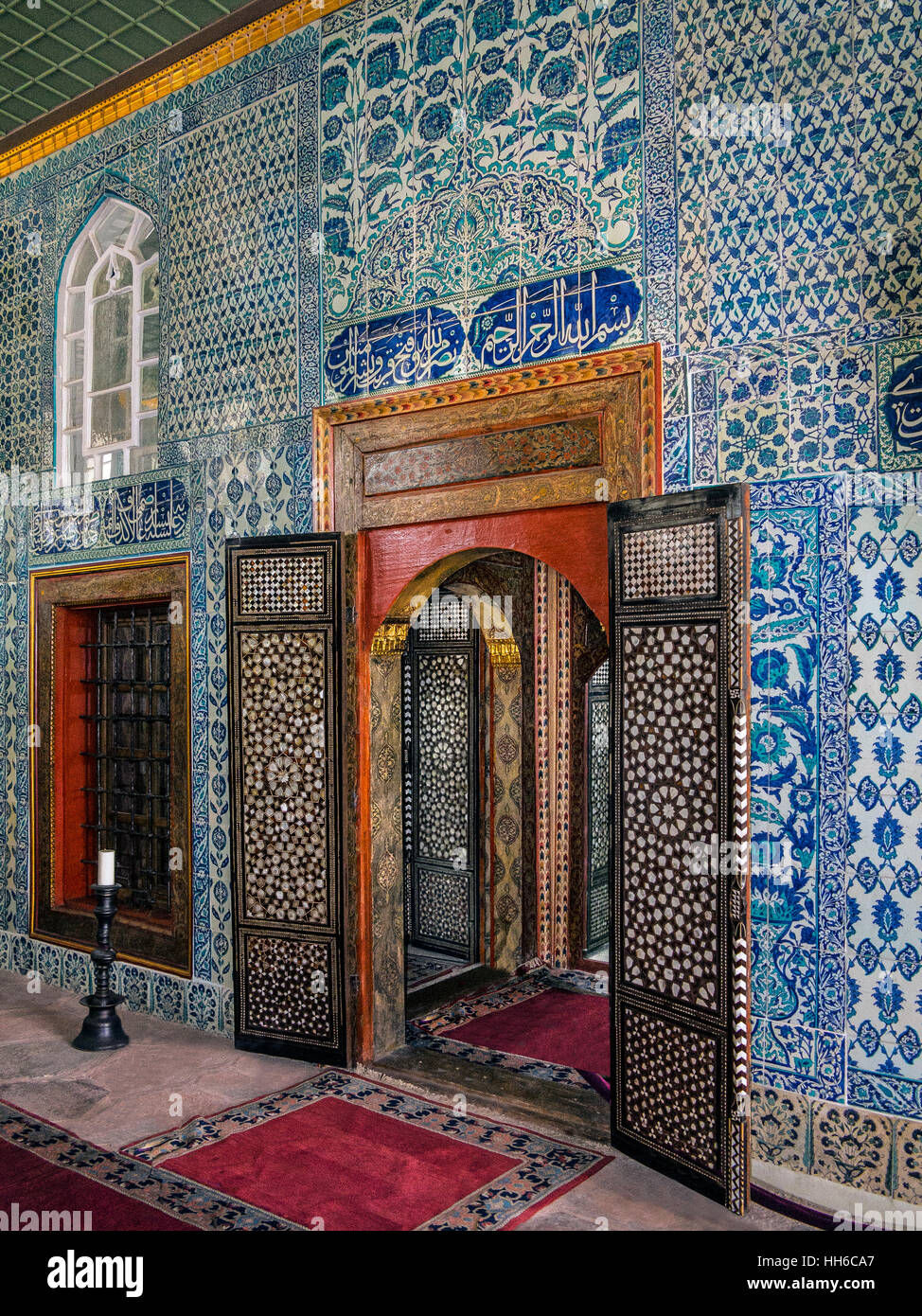 Il Sultan's Mansion (Hünkar Kasrı) della nuova moschea valido? Istanbul Turchia Foto Stock
