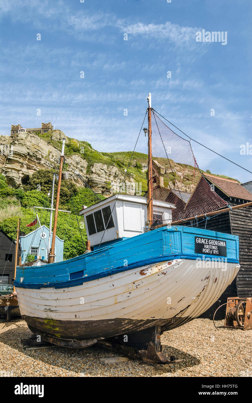 Fisherman's Museum di Hastings, nel sud-est dell'Inghilterra Foto Stock