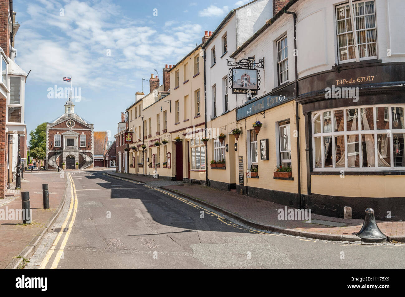 Centro storico di Poole, Dorset, Inghilterra, Regno Unito Foto Stock