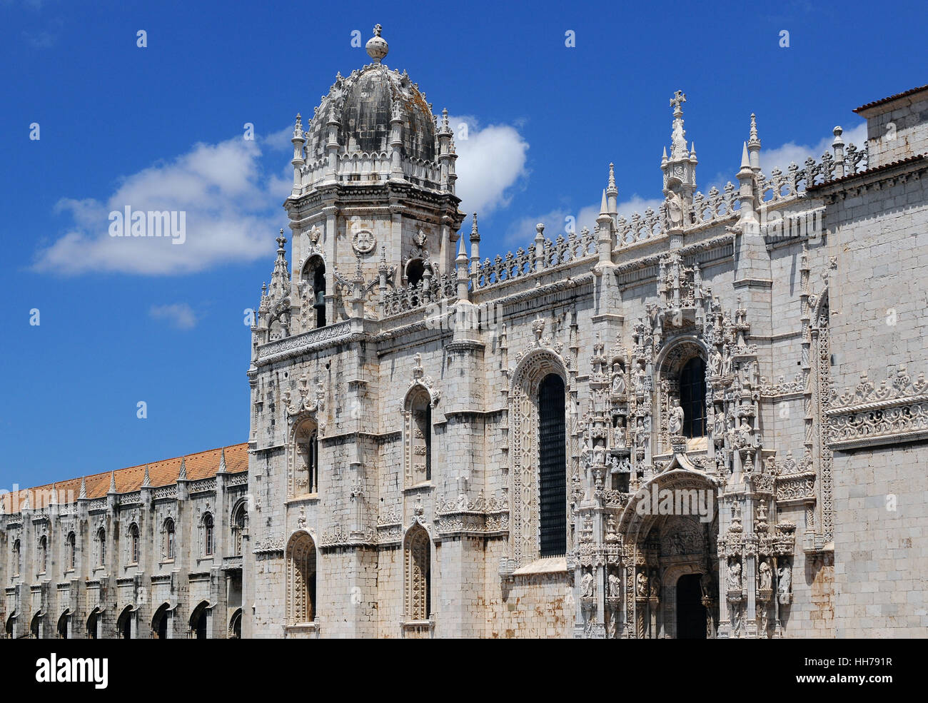 Una chiesa, un museo, anteriore, Portogallo, monastero, Lisbona, convento, blu, religione, Foto Stock