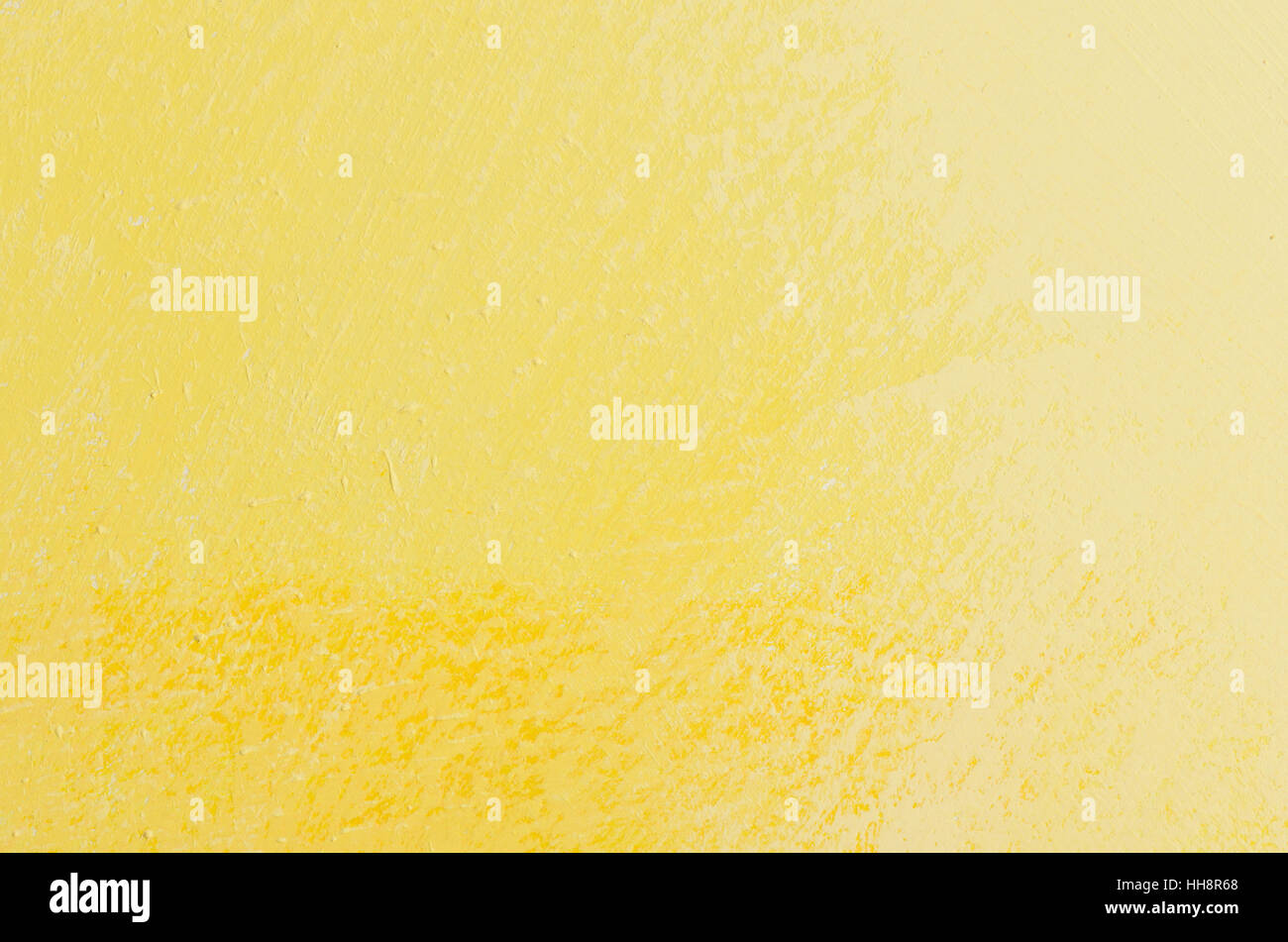 Close up dipinte in sfumature di giallo parete Foto Stock