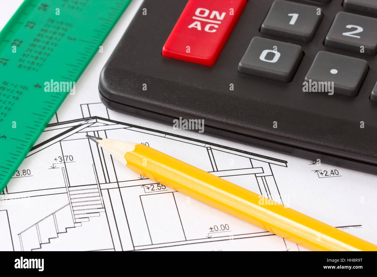 Di architettura, di ingegneria, rapporti aziendali, trattare, transazione commerciale, Foto Stock