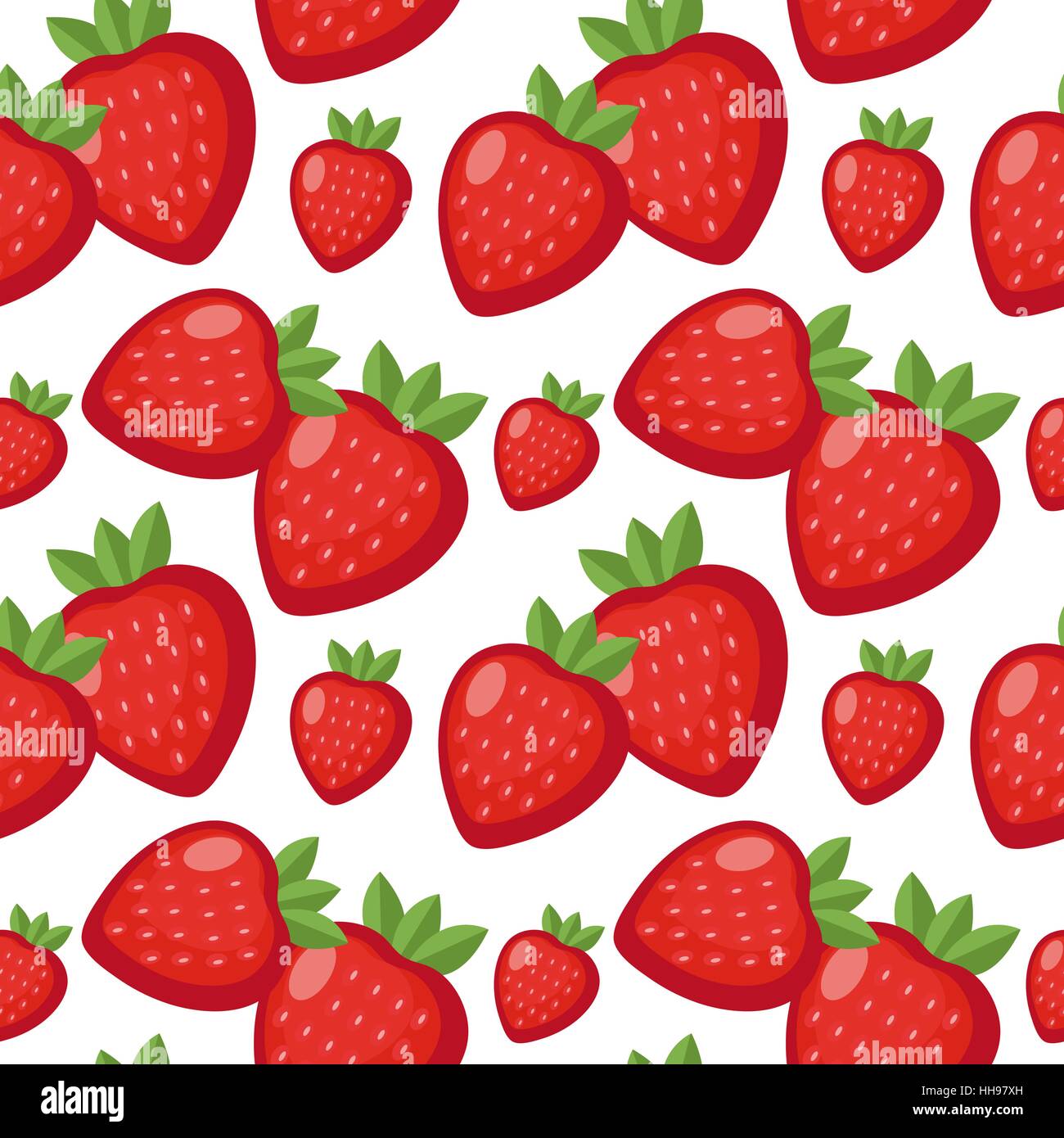 Fragola seamless pattern. Berry infinite background e texture. Frutti . Illustrazione Vettoriale Illustrazione Vettoriale