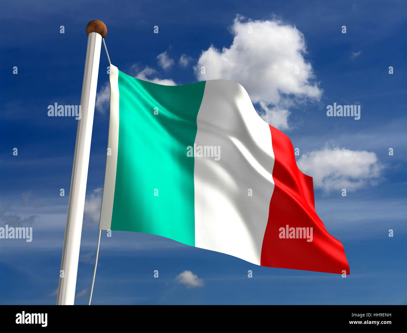 Il cloud, stream, libertà, bandiera, polo, giorno, durante il giorno, nessuno, Foto Stock
