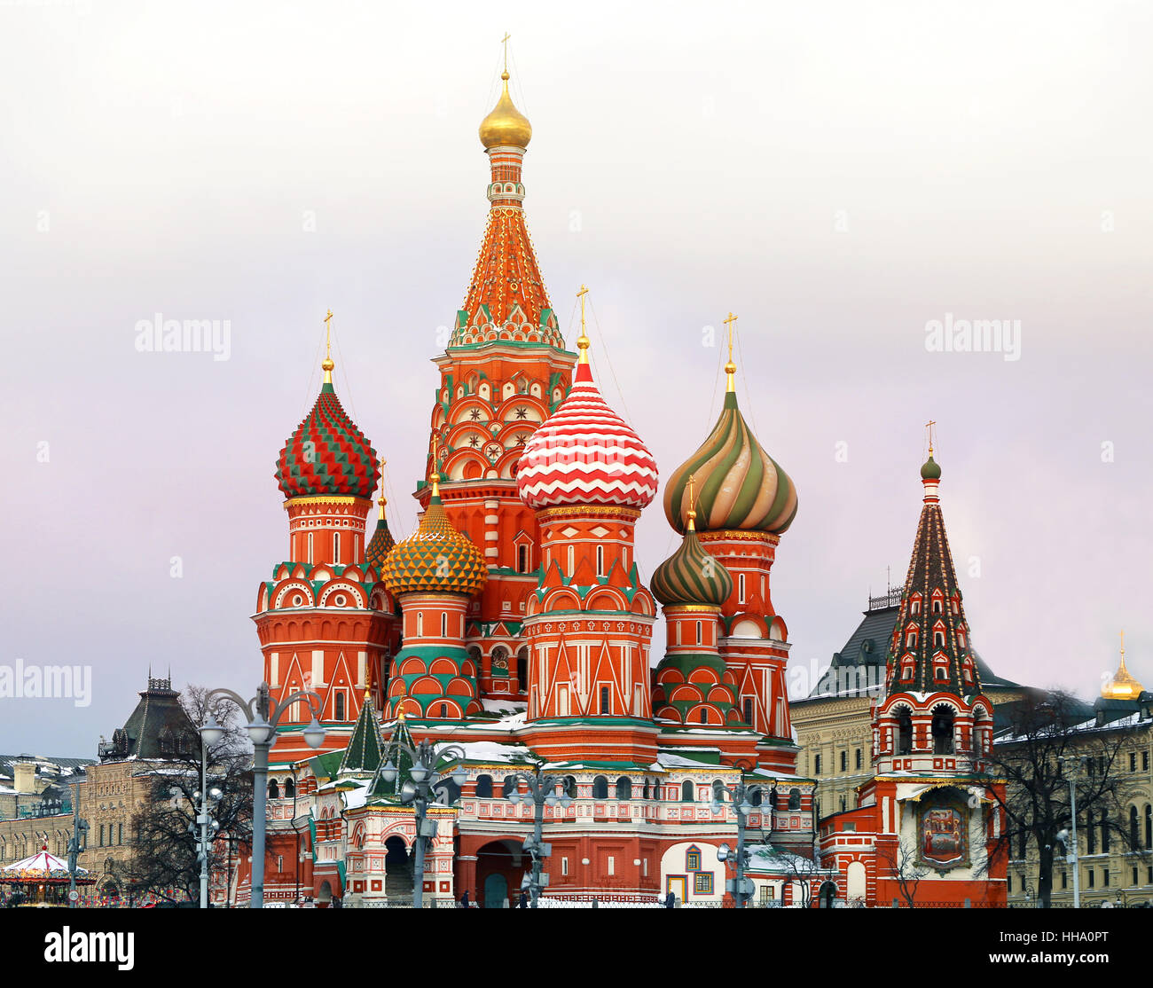 Foto luminose bel St basilici Cattedrale del Cremlino di Mosca Foto Stock