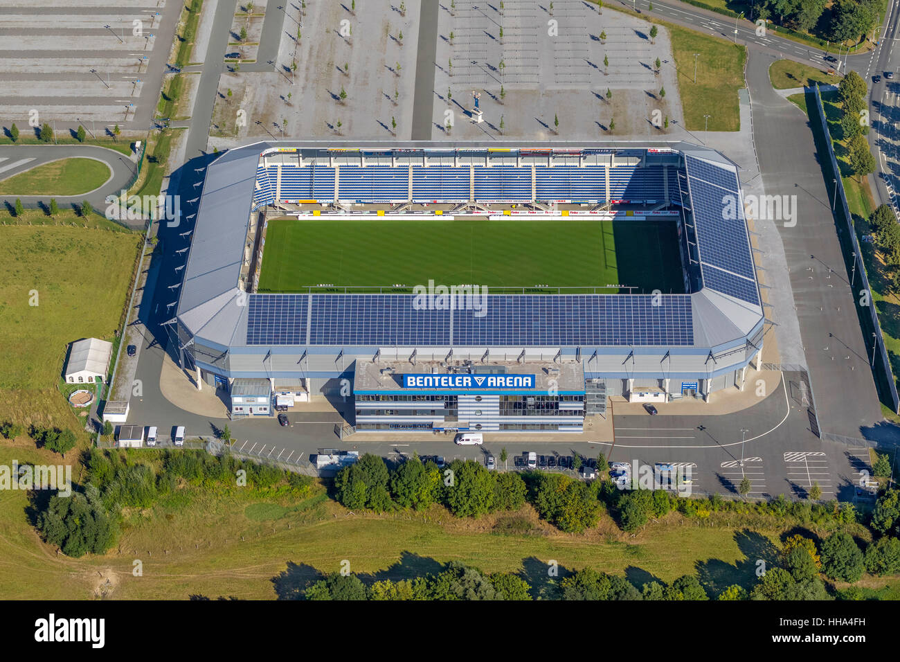 Benteler Arena, Stadio di calcio a Paderborn, casa di seconda divisione SC Paderborn 07, Calcio, Seconda Bundesliga, Foto Stock