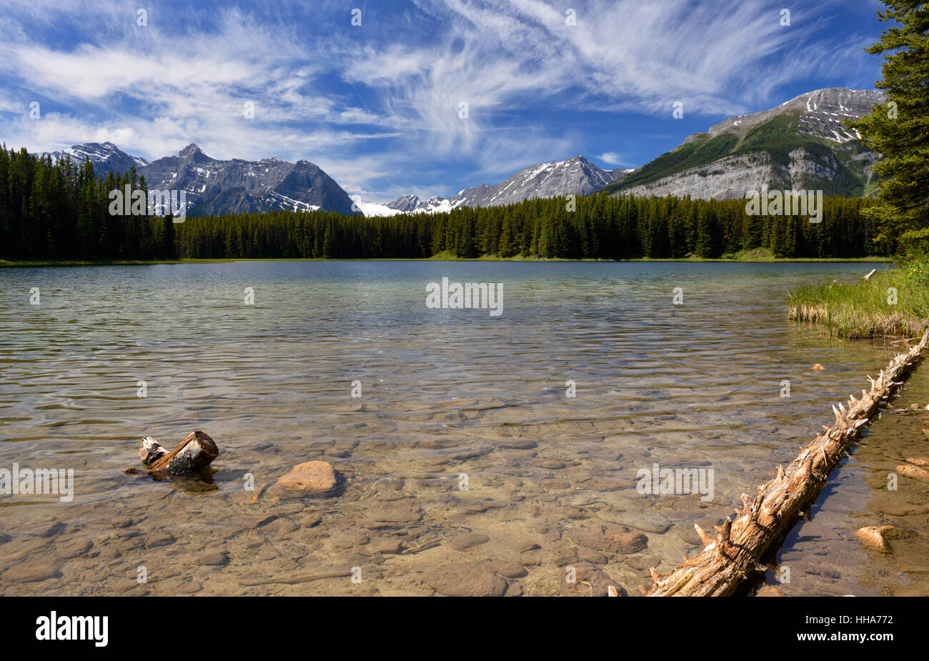 Marl Lake, Peter Lougheed Parco Provinciale, Kananaskis in Canada Foto Stock