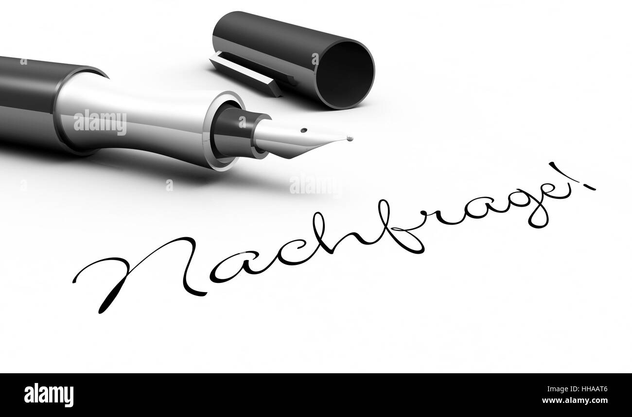 La domanda! - Concetto di penna Foto Stock