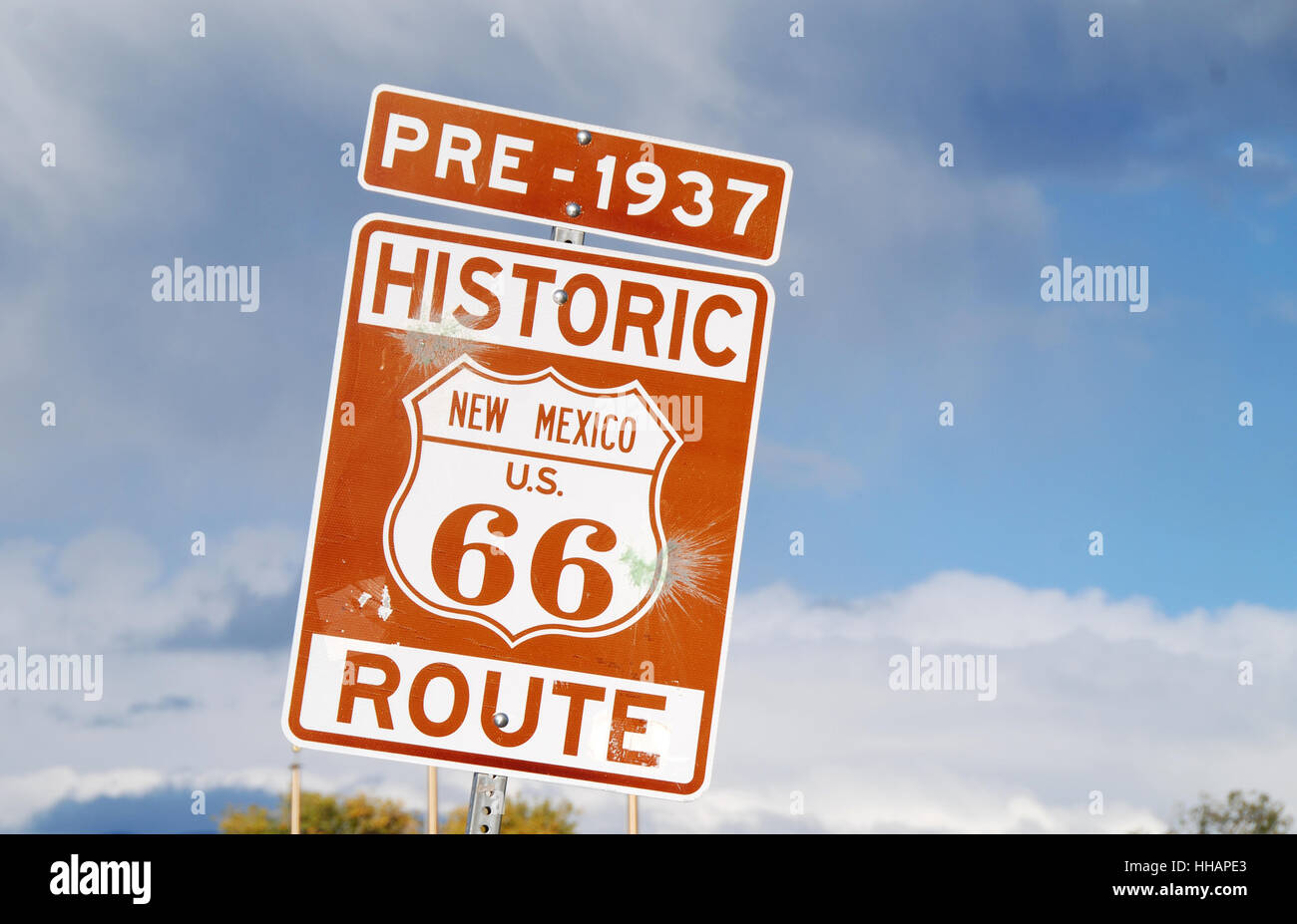 Pre-1937 route 66 Foto Stock