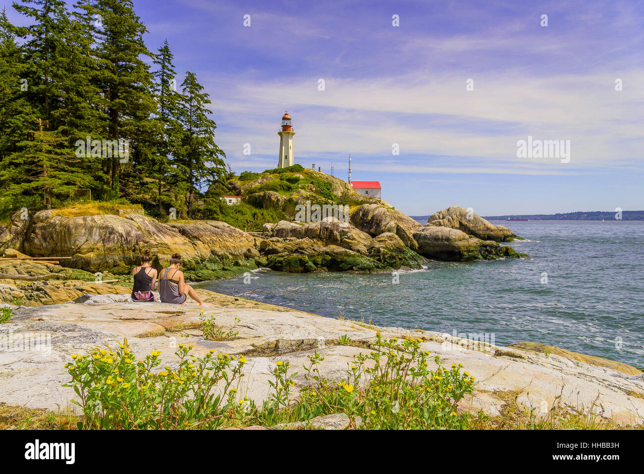 Lighthouse Park, W. Vancouver, British Columbia, Canada Foto Stock