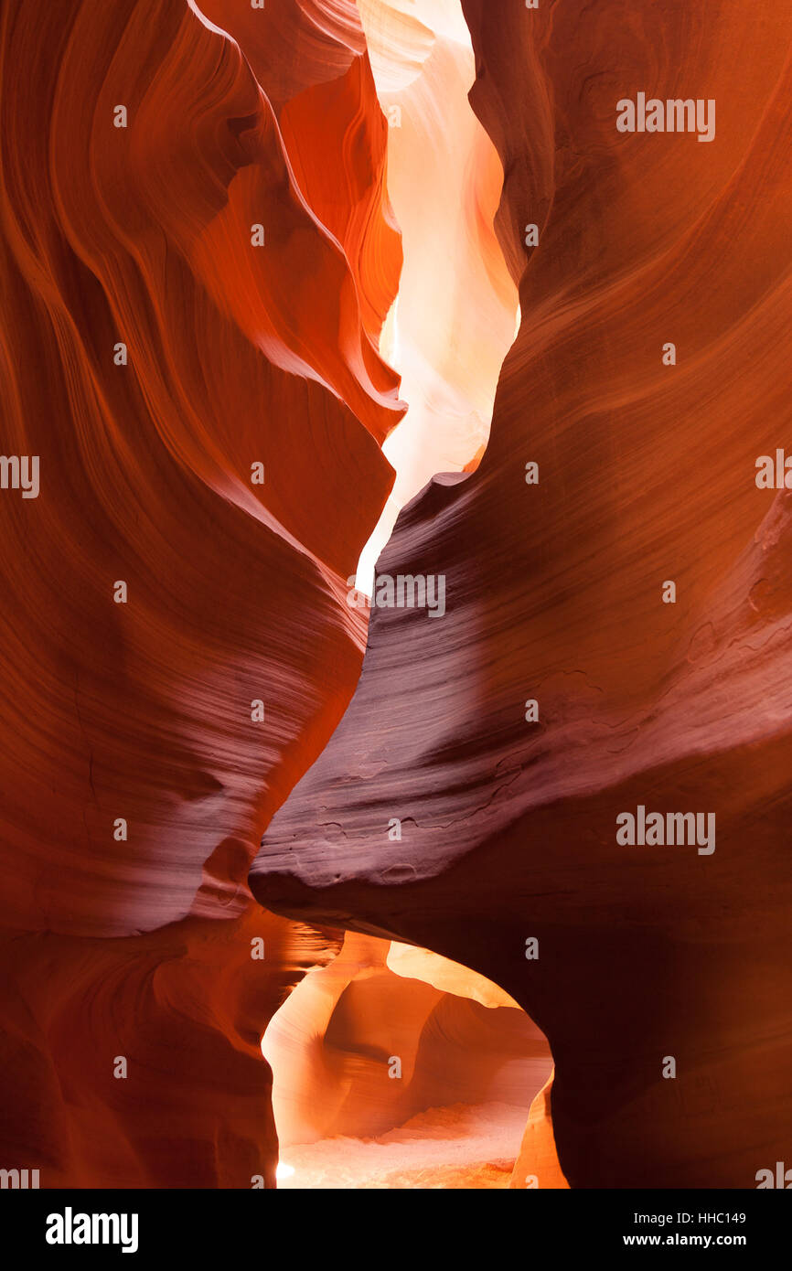 Ordine, colore, pietra, deserto wasteland, grotta, parco nazionale, trave, estate, Foto Stock