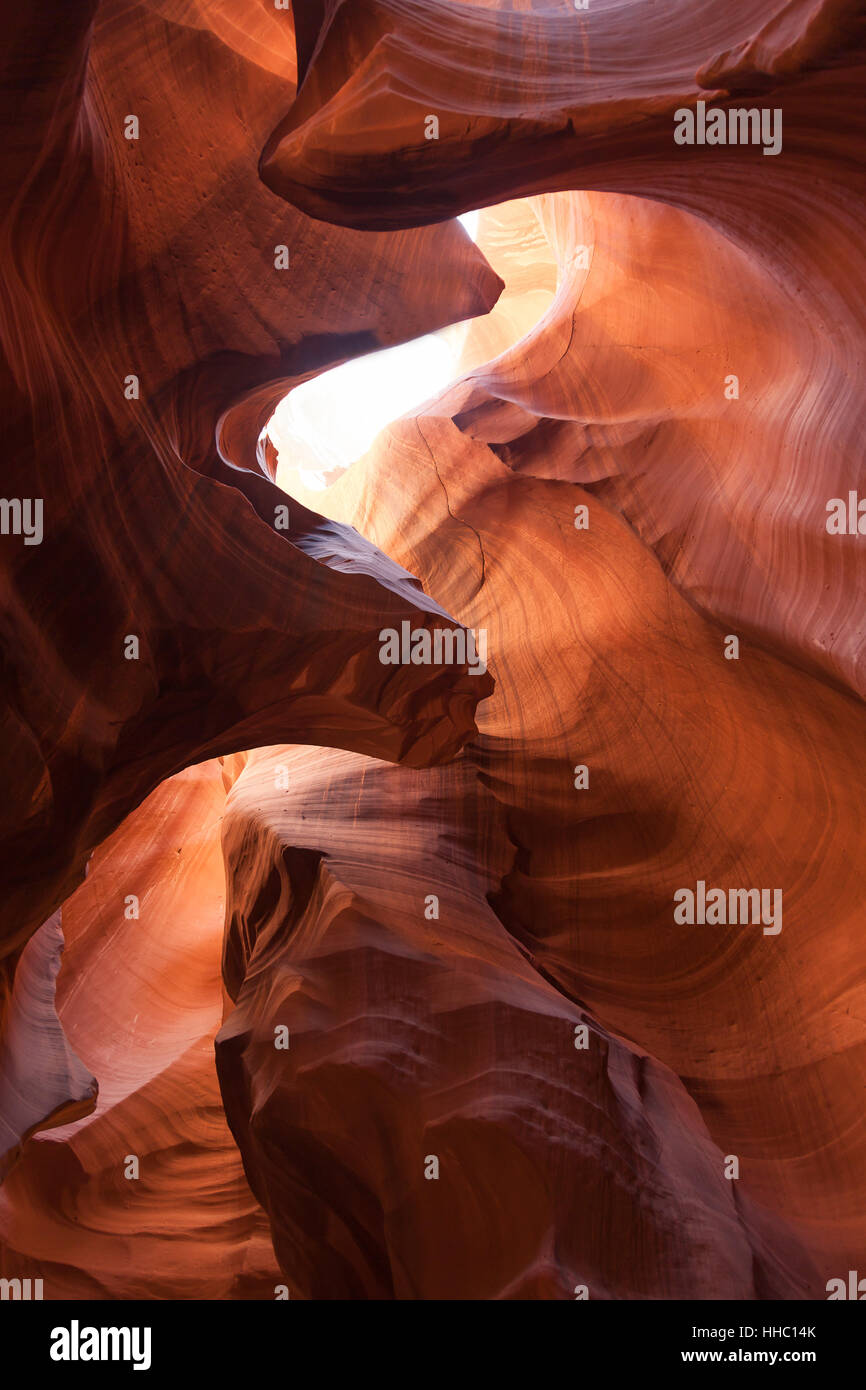 Ordine, colore, pietra, deserto wasteland, grotta, parco nazionale, trave, estate, Foto Stock