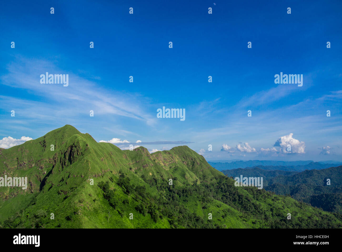 Khao Chang Puak montagna, Kanchanaburi Thailandia Foto Stock