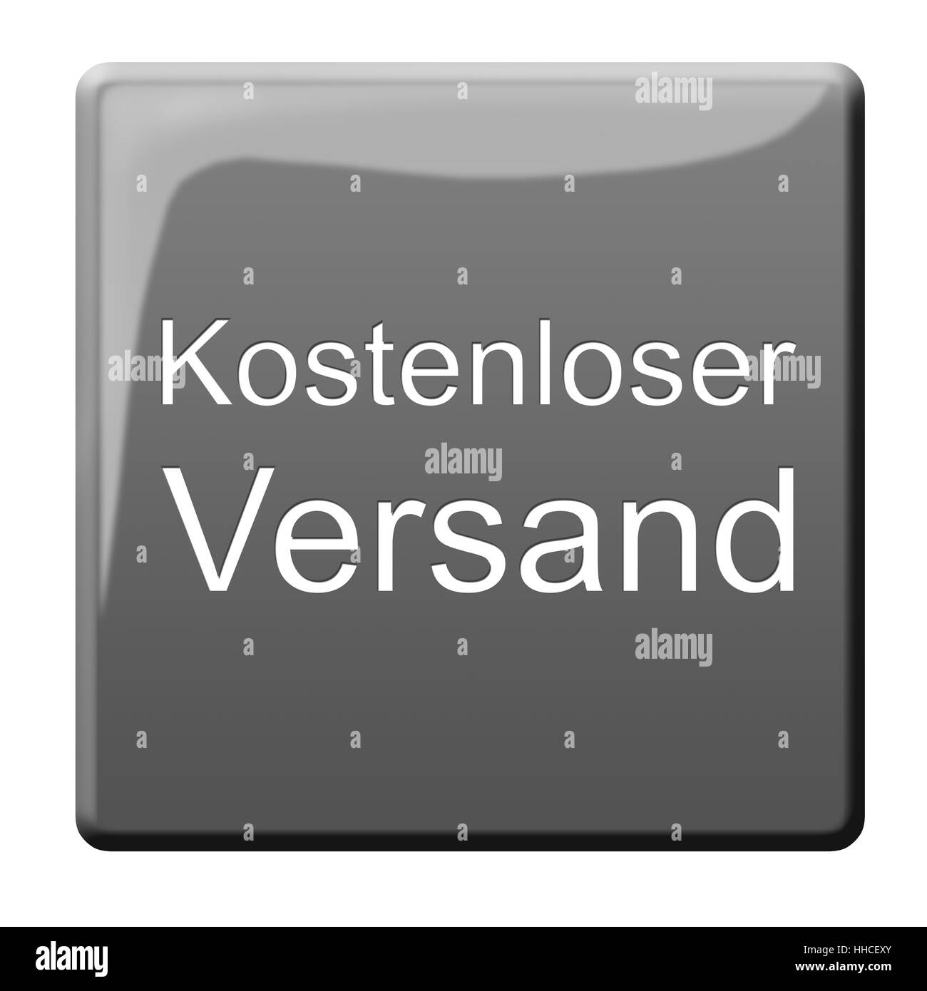 Spedizione gratuita button Foto Stock