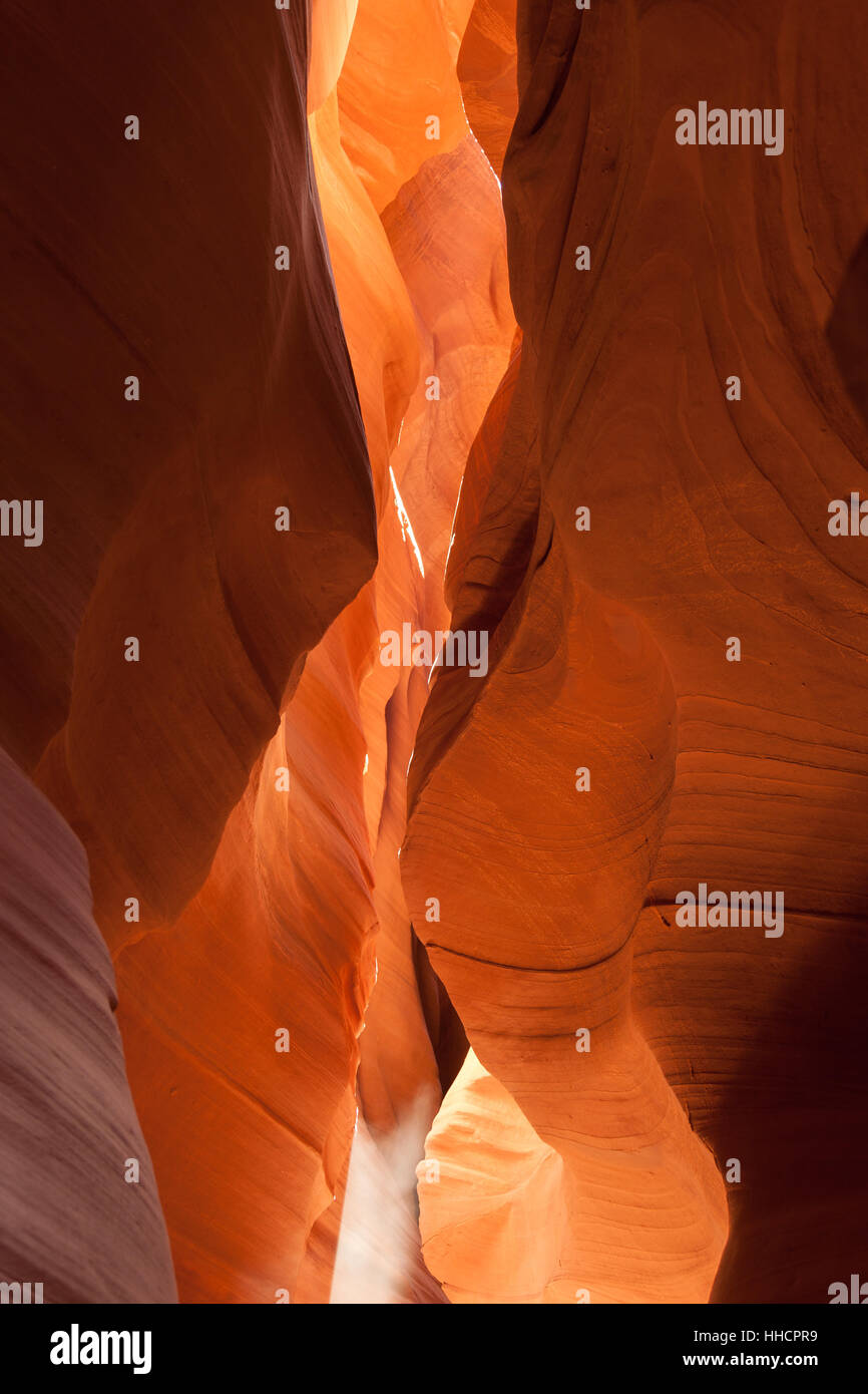 Ordine, colore, pietra, deserto wasteland, grotta, parco nazionale, trave, estate, Foto Stock