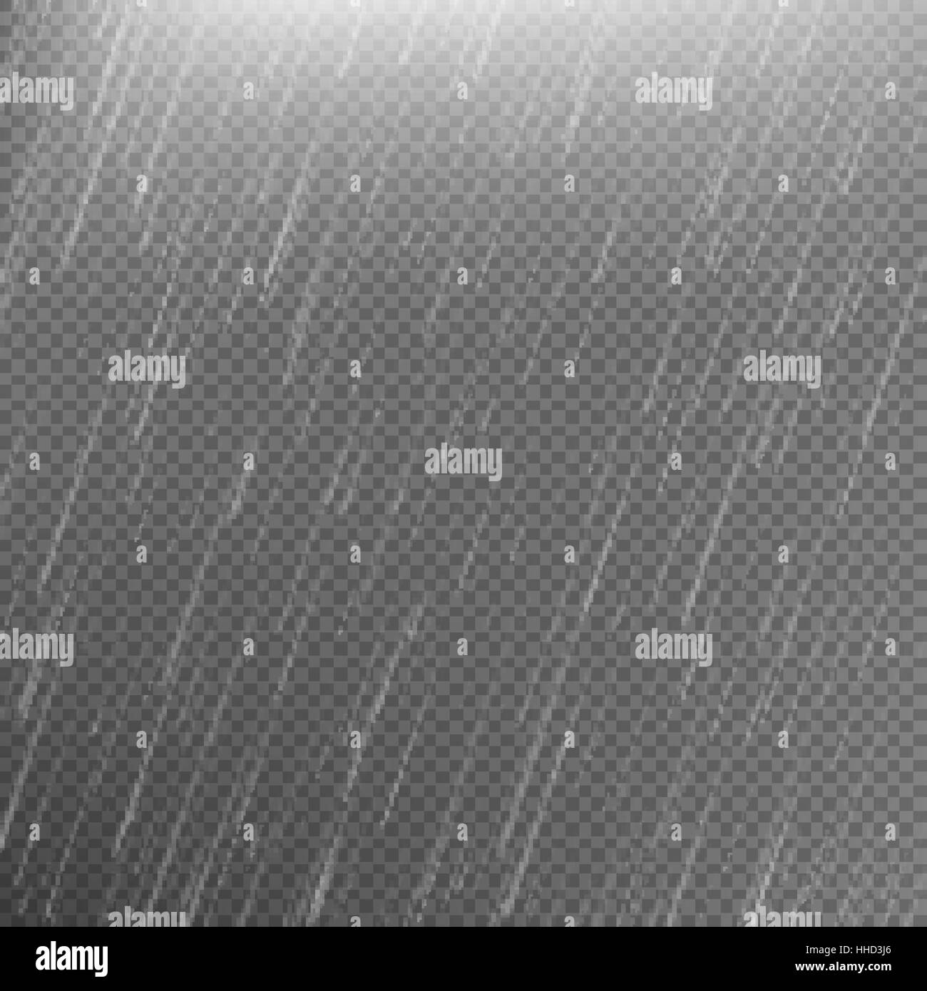 Pioggia modello trasparente dello sfondo. EPS 10 Illustrazione Vettoriale