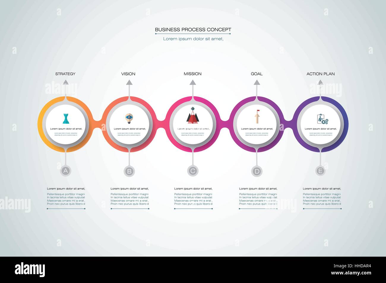 Vettore timeline infographics modello di disegno con 3D carta etichetta, cerchi integrato dello sfondo. Spazio vuoto per il contenuto, business, una infografica Illustrazione Vettoriale