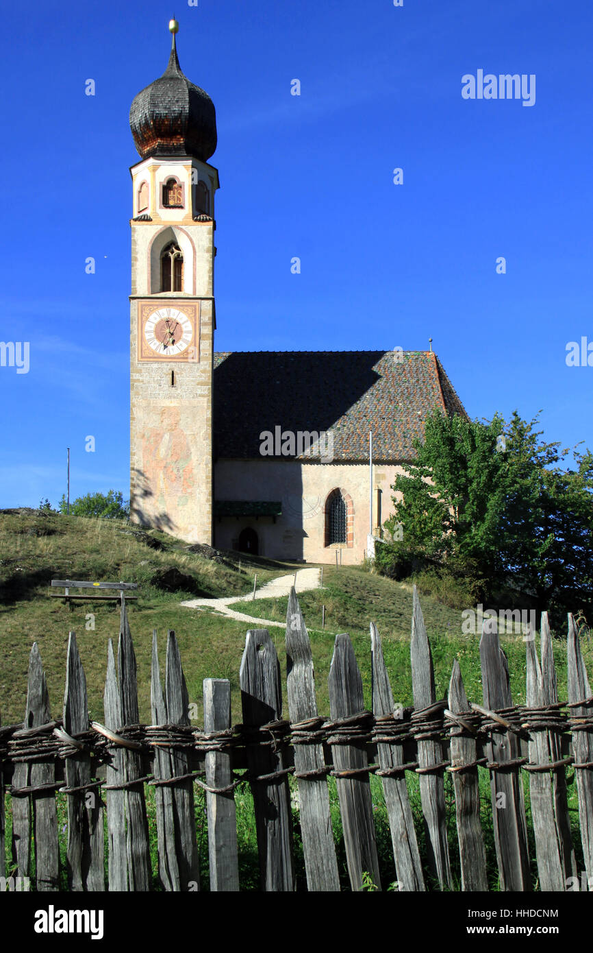 La chiesa, alto adige, chiesa, alto adige, cappella, Italia, st konstantin, Foto Stock