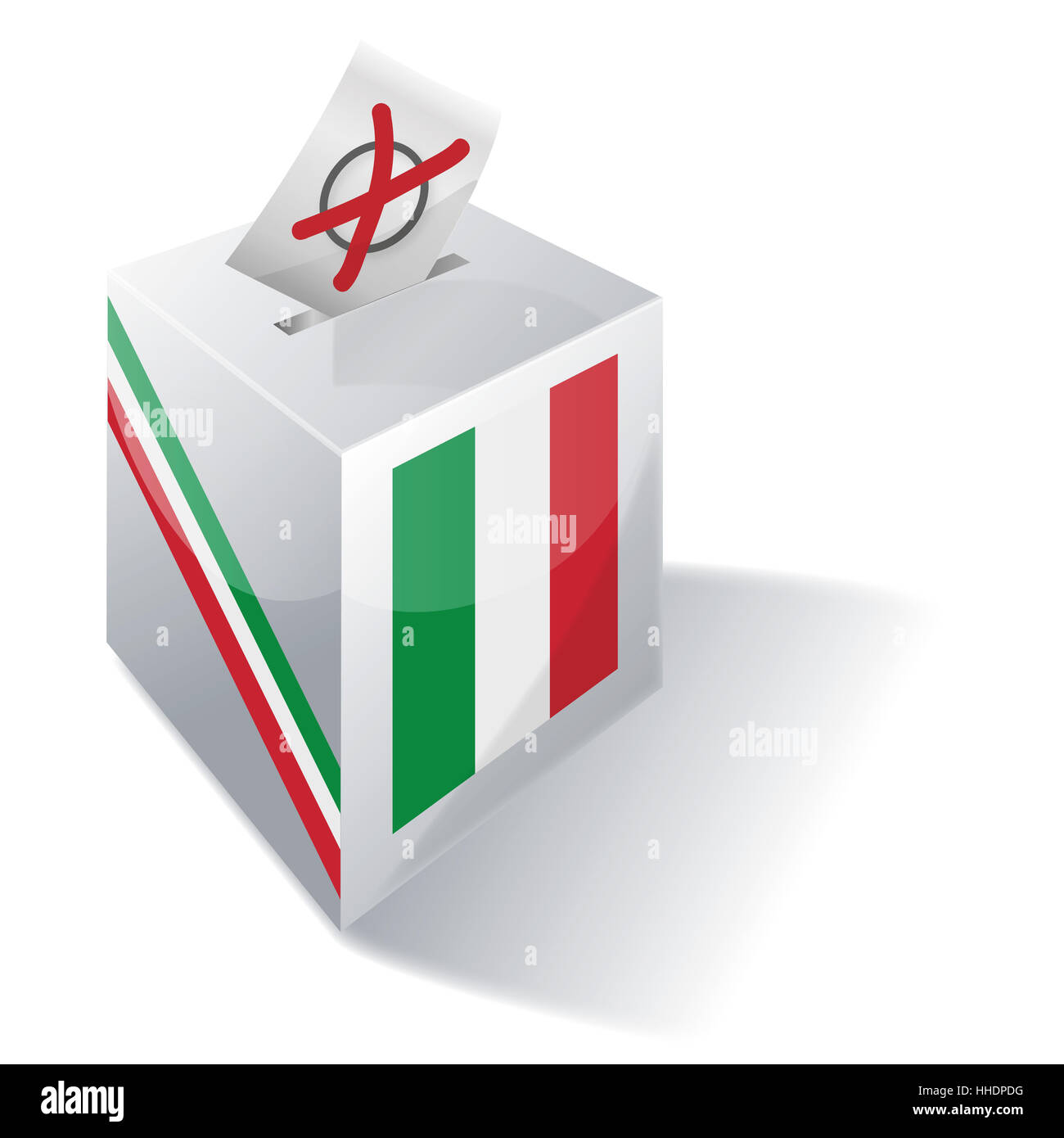 Italia elezione box Foto Stock