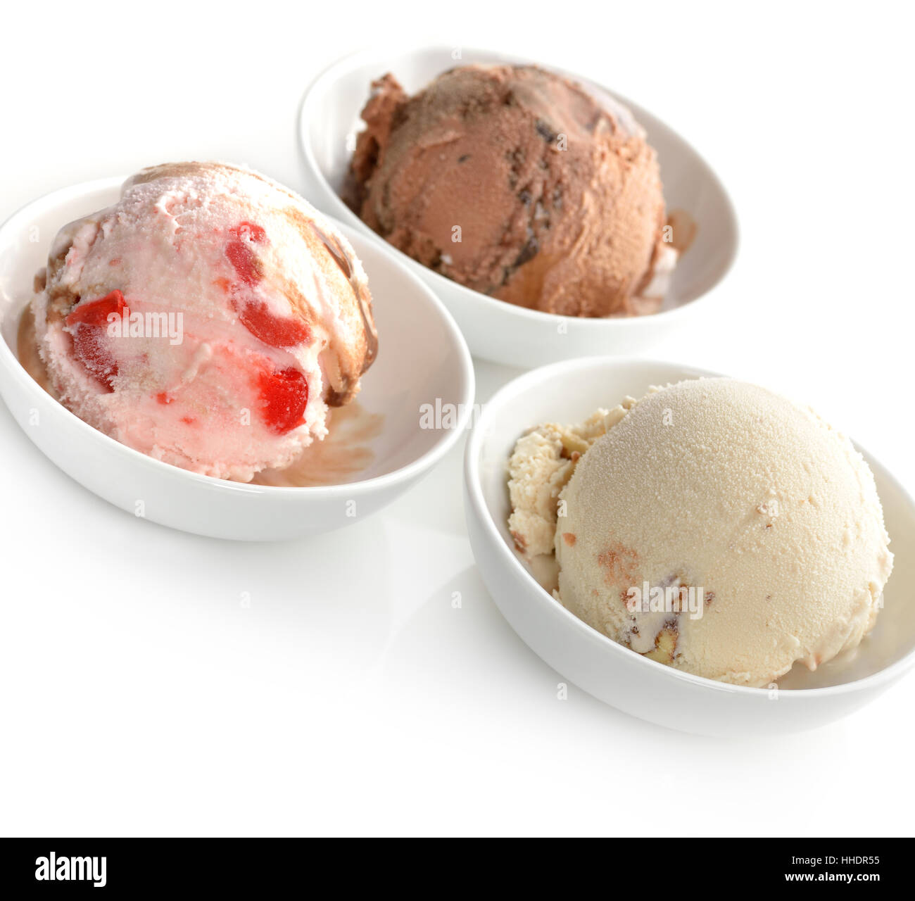 Cibo, aliment, fragola, vaniglia, gelati gelati, gelato, dessert, Foto Stock