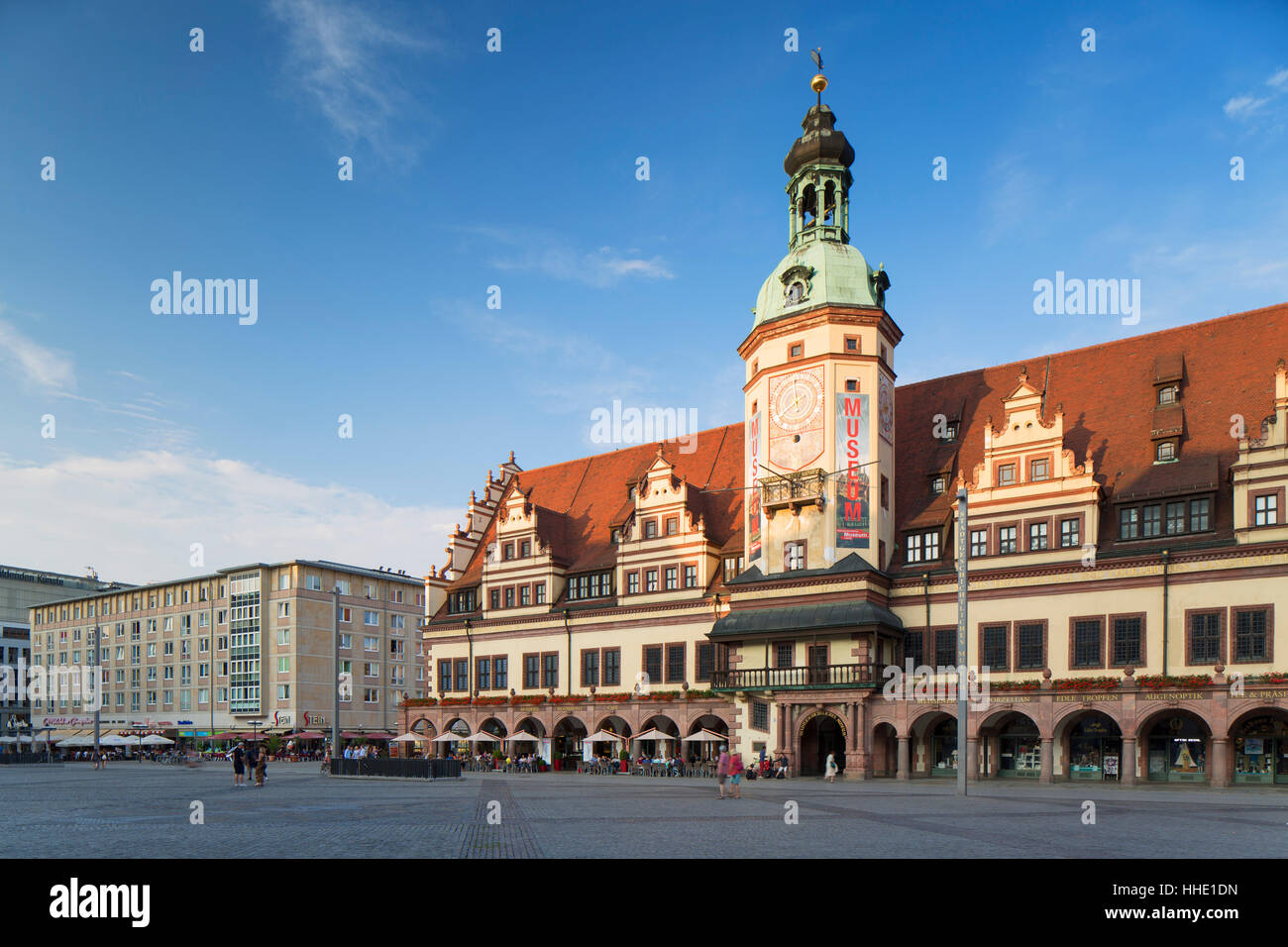 Municipio della Città Vecchia (Altes Rathaus), Lipsia, Sassonia, Germania Foto Stock