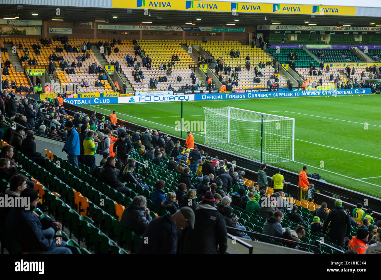 Norwich V Brentford partita di calcio Foto Stock