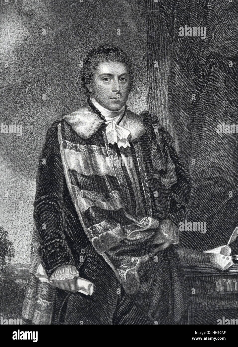 Francesco Russell, quinto Duca di Bedford, (1765-1802); inglese il nobile e amico del Principe del Galles (successivamente George IV) Foto Stock