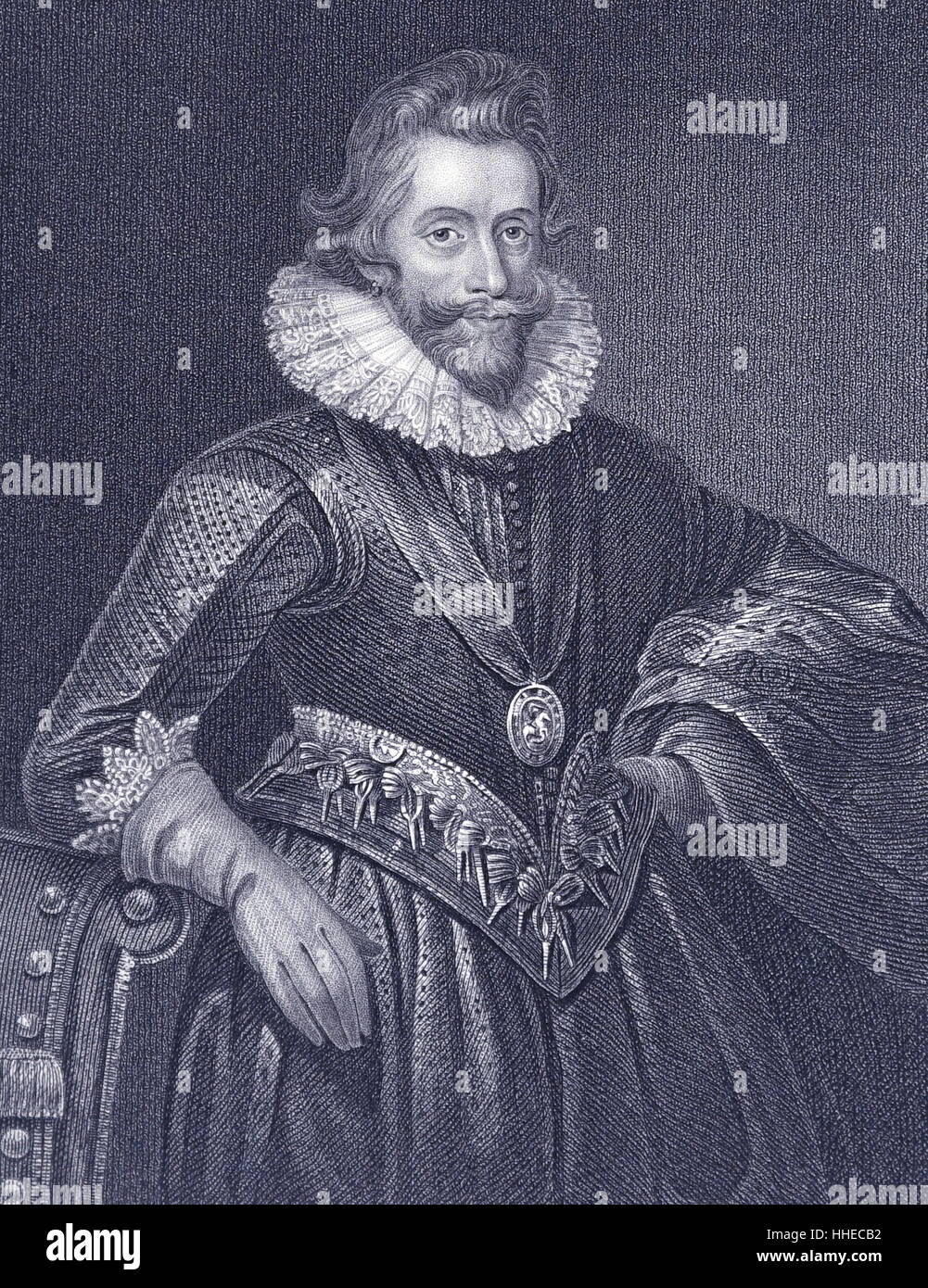 Henry Wriothesley, 3° Conte di SOUTHAMPTQN (1573-1624); inglese soldato e patrono dei poeti Foto Stock