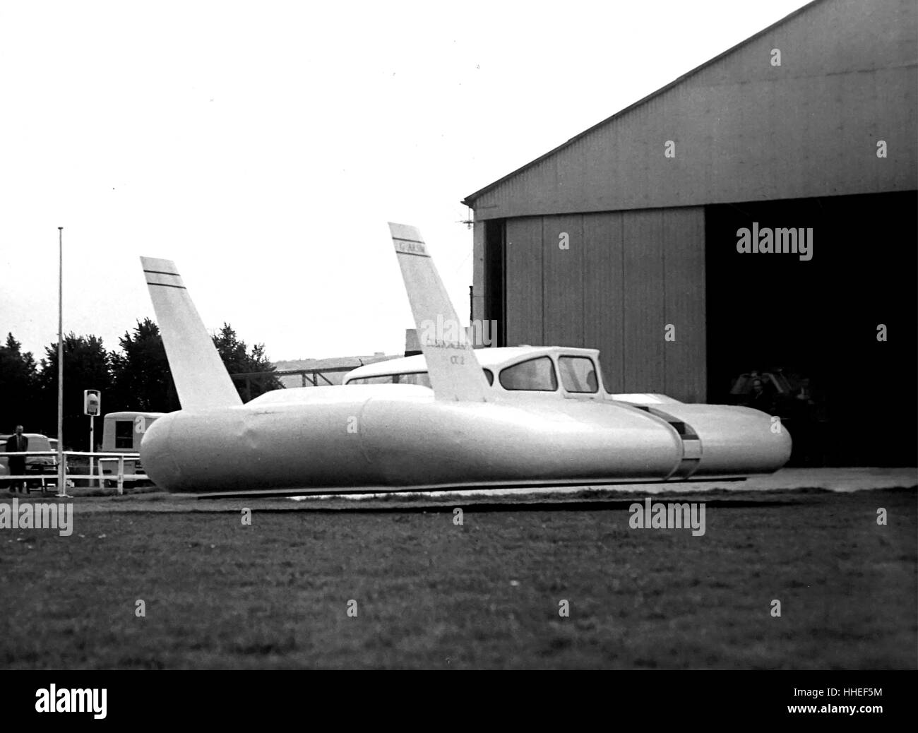 Fotografia del CC-2 Cushioncraft, originariamente progettato senza un mantello e utilizzando la deviazione dell'aria entro il cuscino per la propulsione. In data xx secolo Foto Stock
