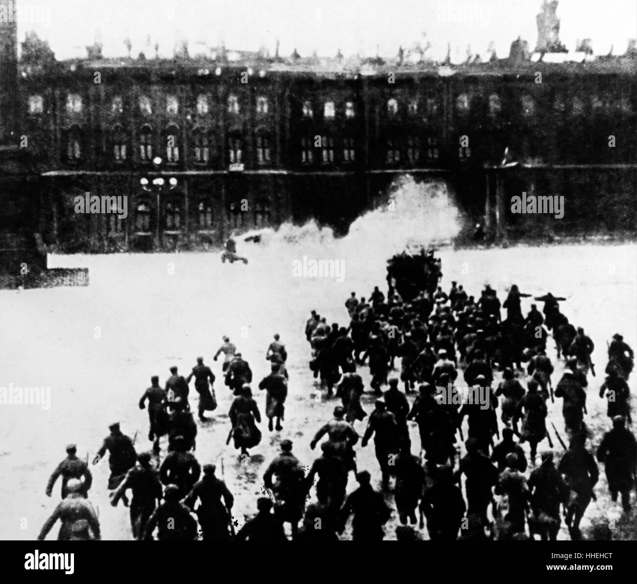 Rievocazione (1921) dell'assalto al palazzo di inverno a San Pietroburgo, dalla pellicola Sergi Eisentien. In data xx secolo Foto Stock