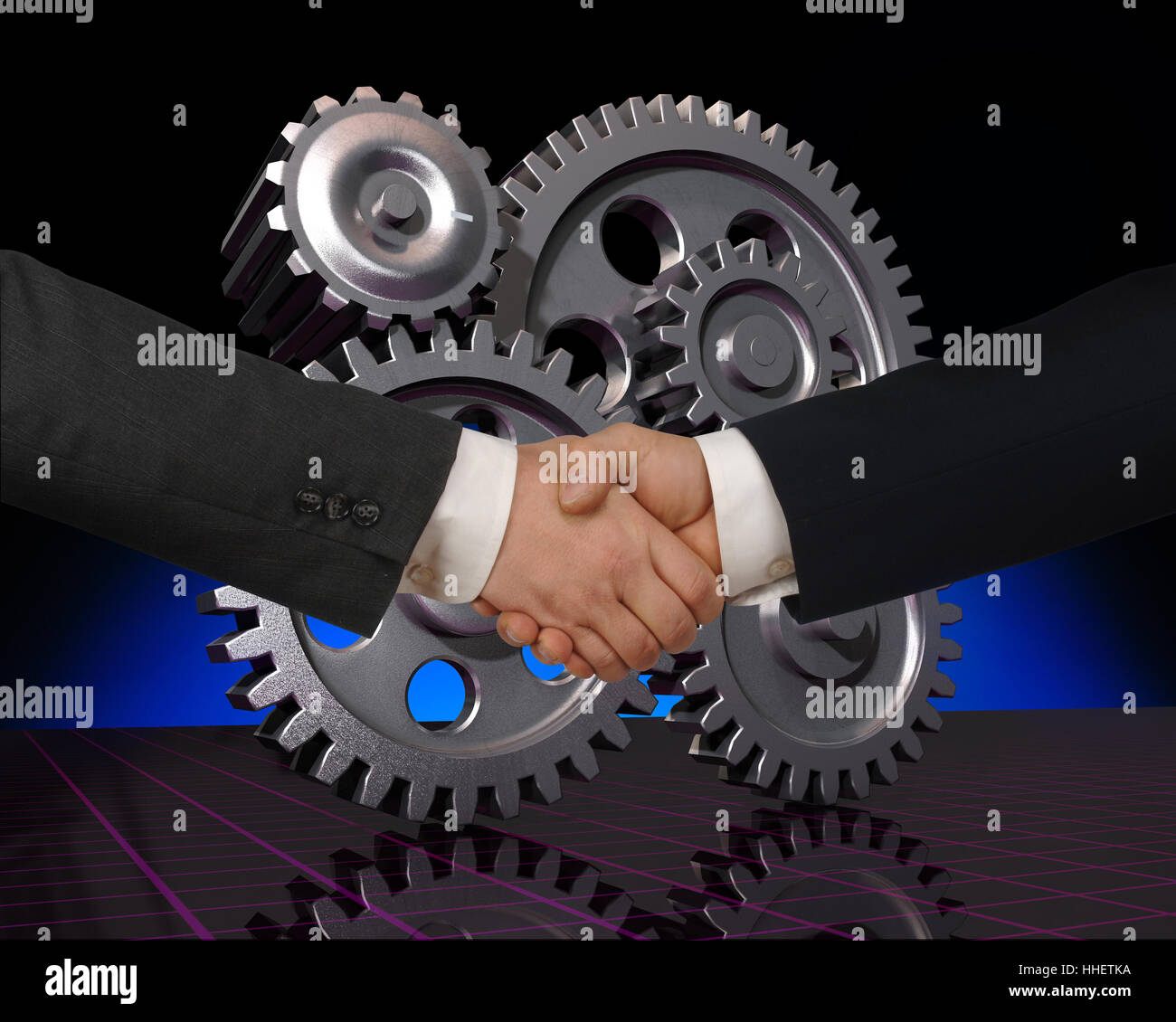 Mano, mani, handshake, rapporti aziendali, trattare, transazione commerciale, Foto Stock