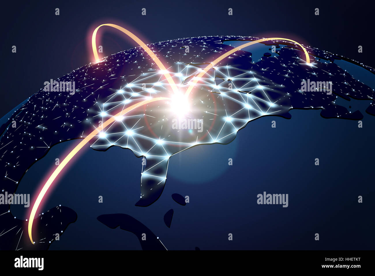 Arco, comunicazione, collegamento, connettività, interfaccia annessione, Foto Stock
