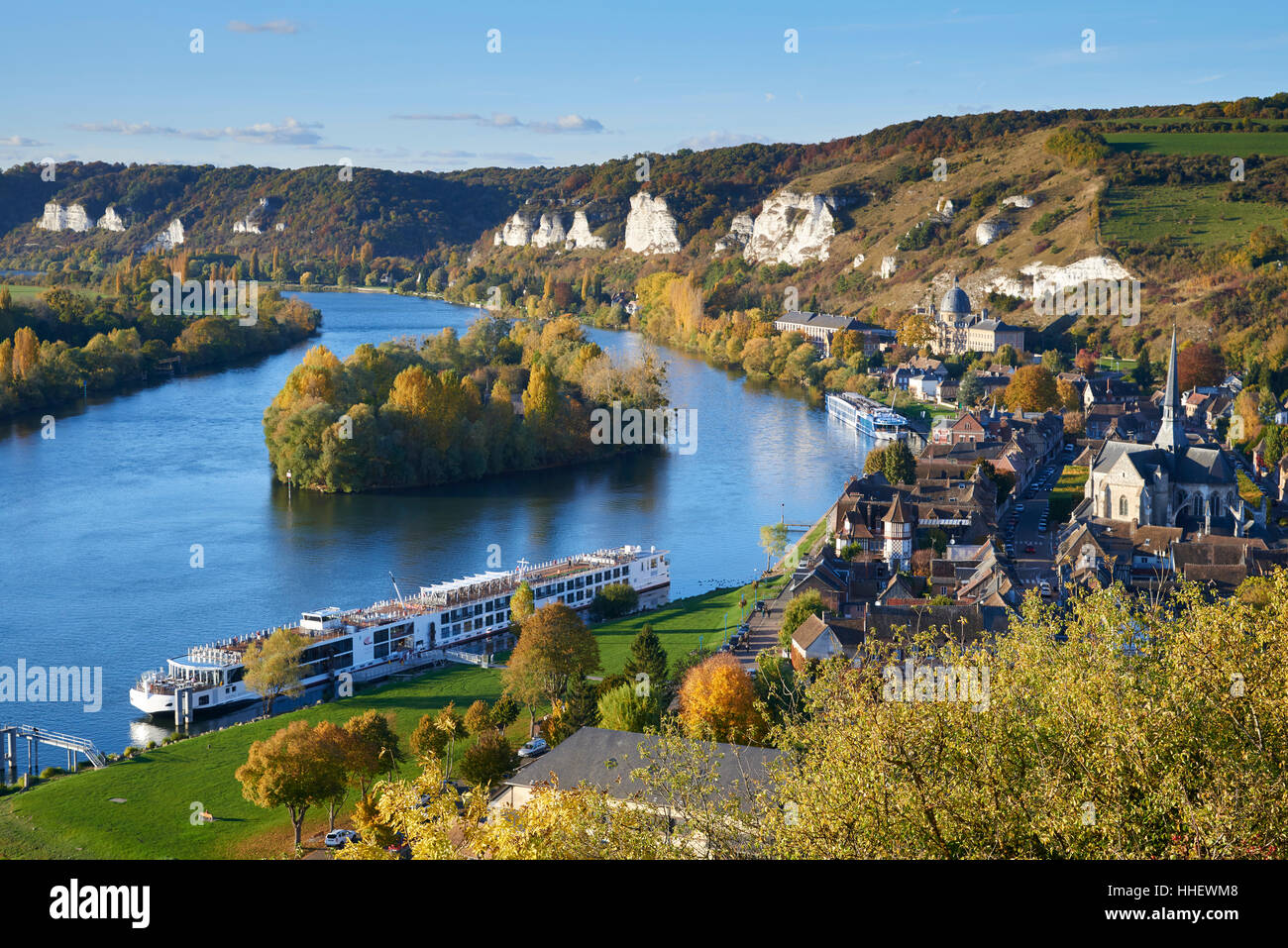 Crociera sul Fiume spedizioni sulla Senna, Francia Foto Stock