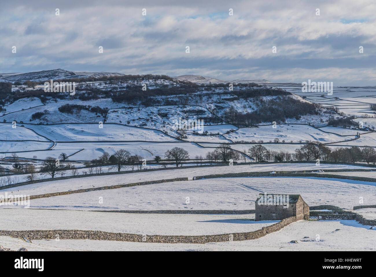 Crummack Dale a Robin cicatrice Proctor in inverno Foto Stock Crummack Dale a Robin cicatrice Proctor in inverno Foto Stock