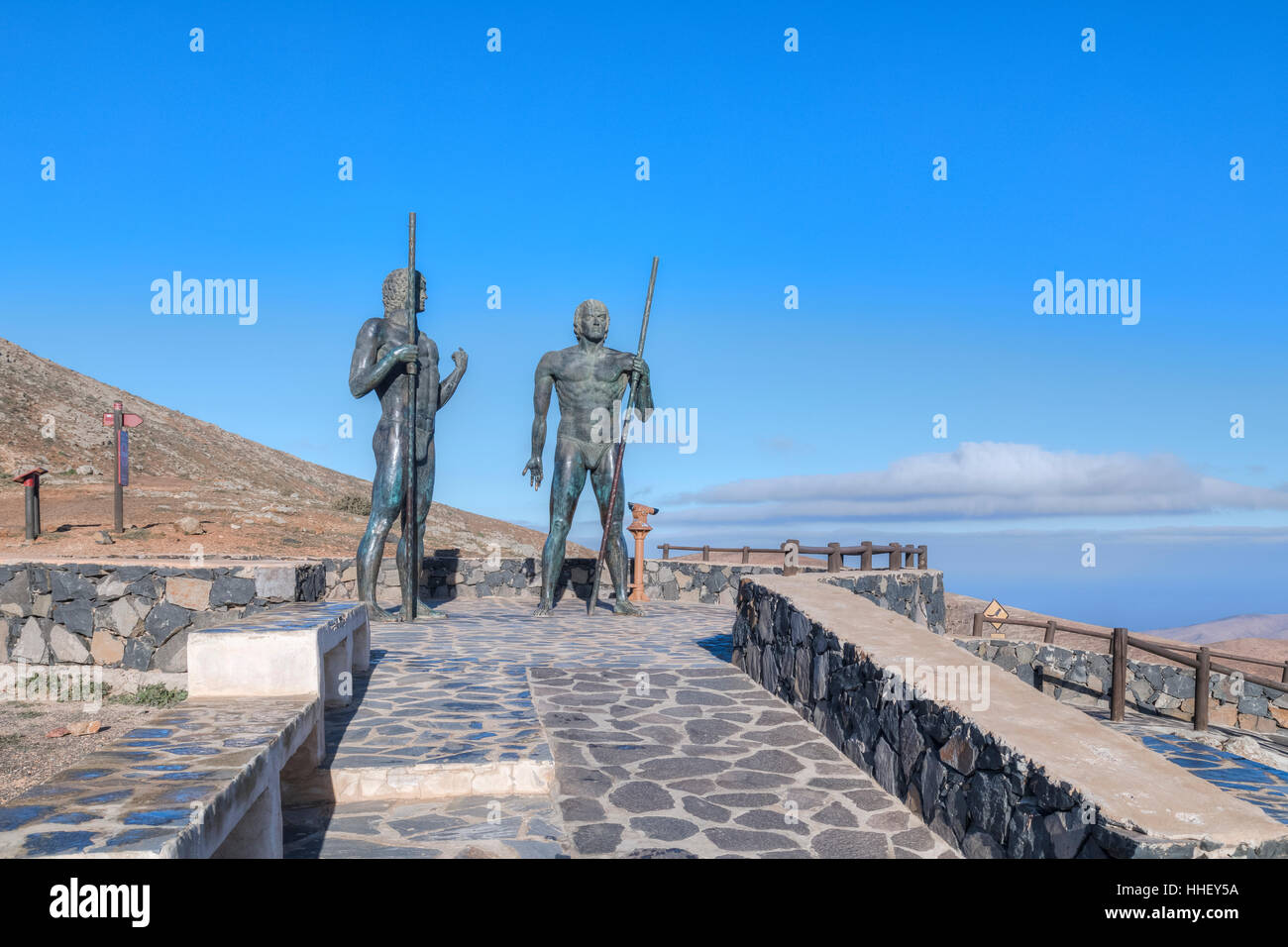 Mirador de Morro Velosa, Betancuria, Fuerteventura, Isole Canarie, Spagna Foto Stock