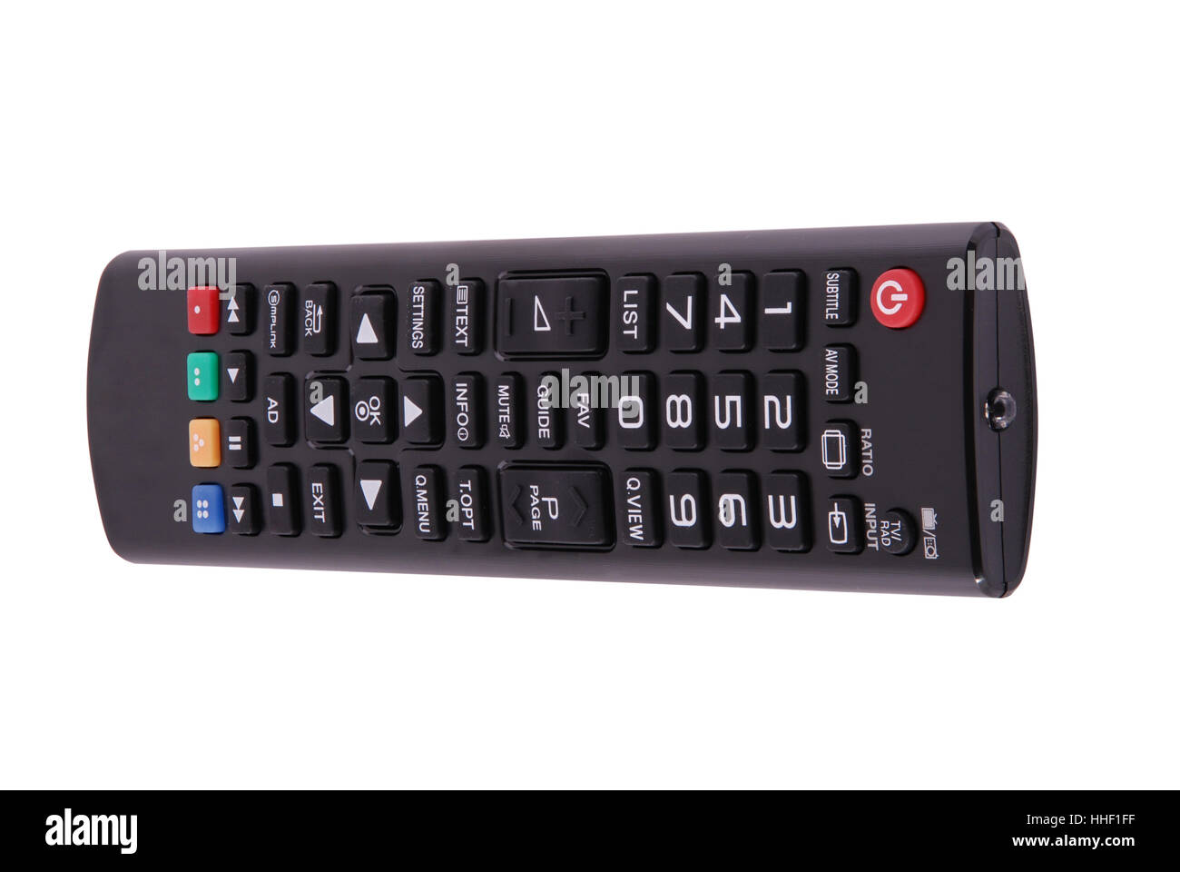 Telecomando per la TV. Foto con il tracciato di ritaglio Foto Stock