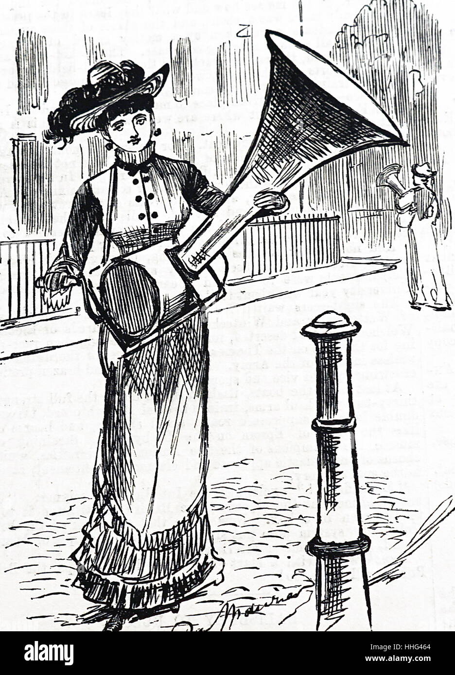 Uso proposto per Edison il fonografo dal punzone, Londra, 20 aprile 1878 Foto Stock