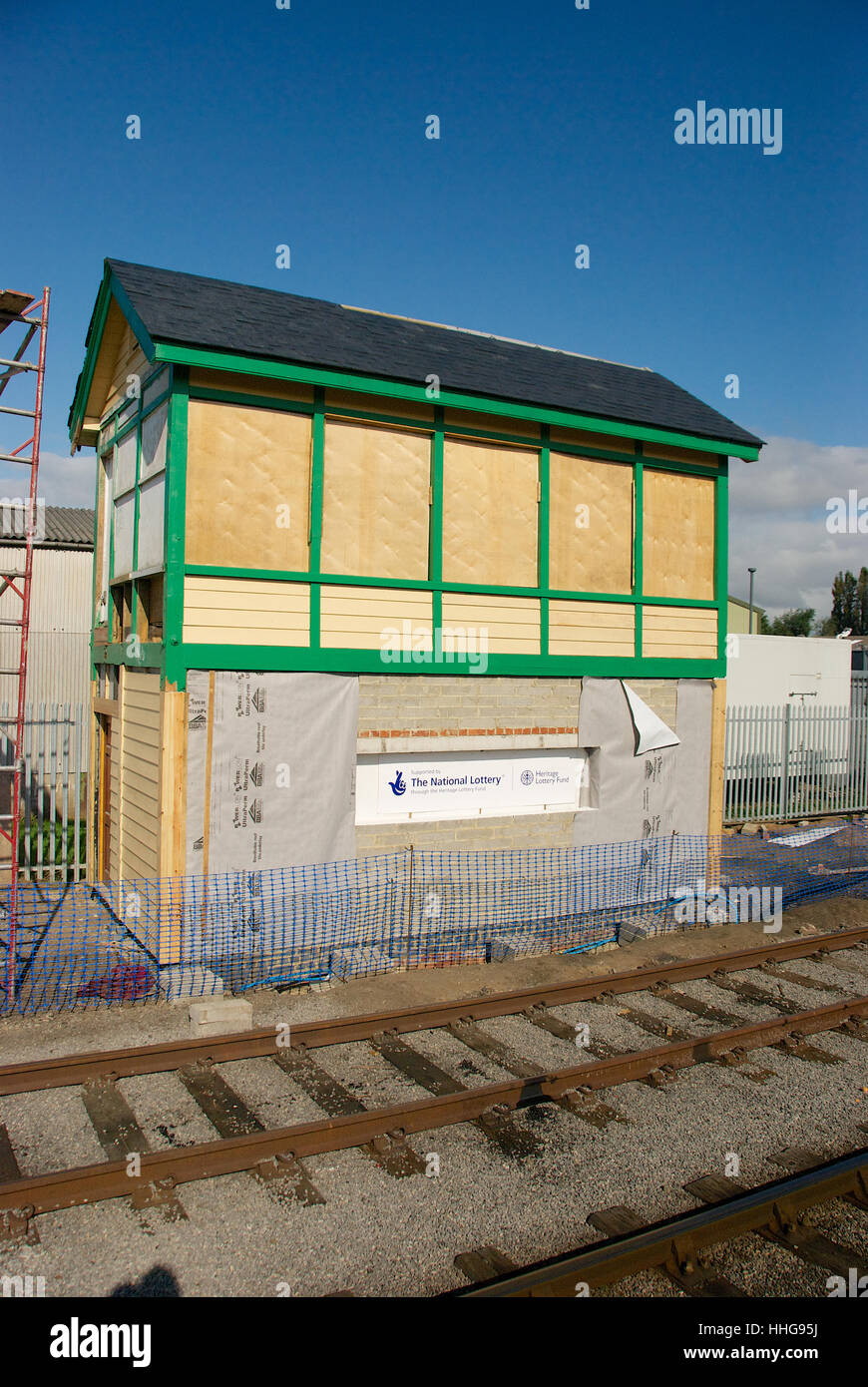 Leeming Bar Stazione Ferroviaria (Wensleydale Railway), North Yorkshire, Inghilterra, Regno Unito Foto Stock