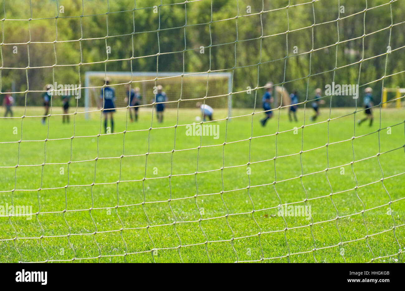 Gioco, torneo, riprodurre, riproduzione, gioca, giocato, campo obiettivo, passaggio, gate, Foto Stock