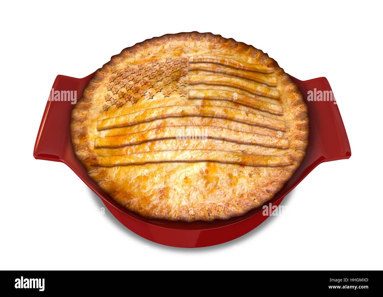 Cibo, aliment, USA, America, Golden, pasticceria, piastra, bandiera, torta, torta, torte, Foto Stock