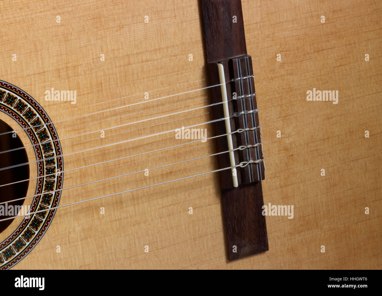 Chitarra e chitarra, misurare, strumento, metodo, macro close-up, Foto Stock