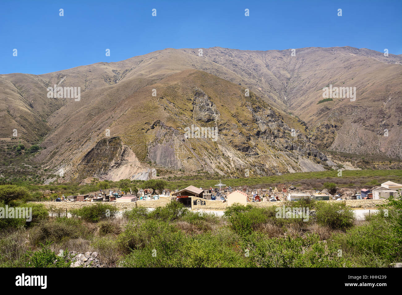 Cimitero nella provincia di Jujuy Foto Stock