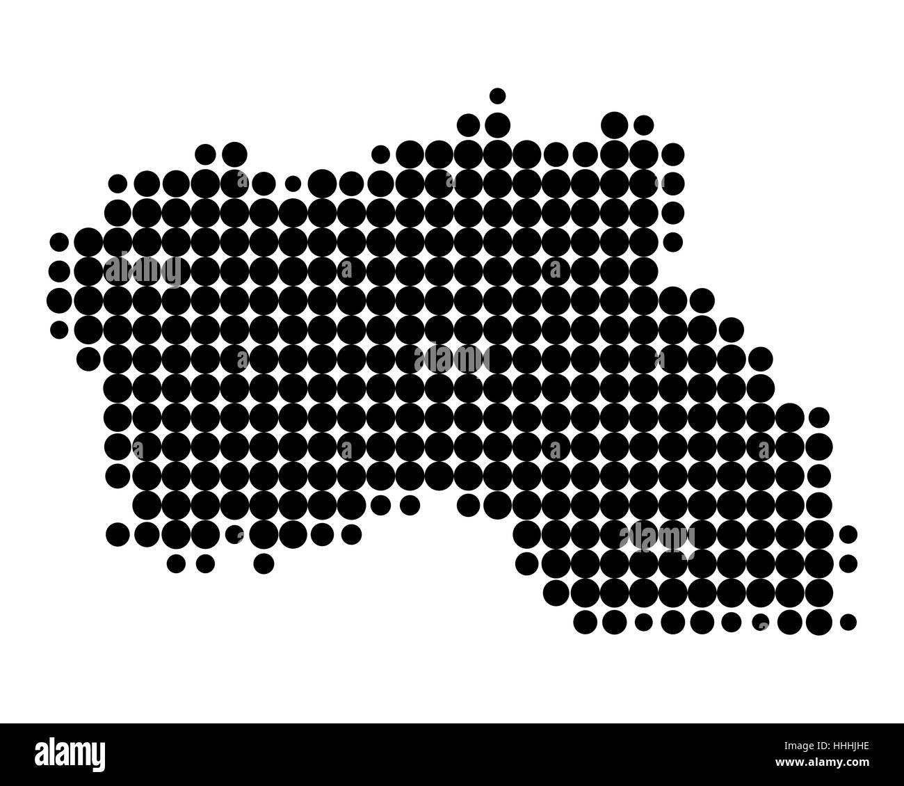 Nero, swarthy, jetblack, nero profondo, illustrazione, Portogallo, cerchio, SCHEDA, Foto Stock