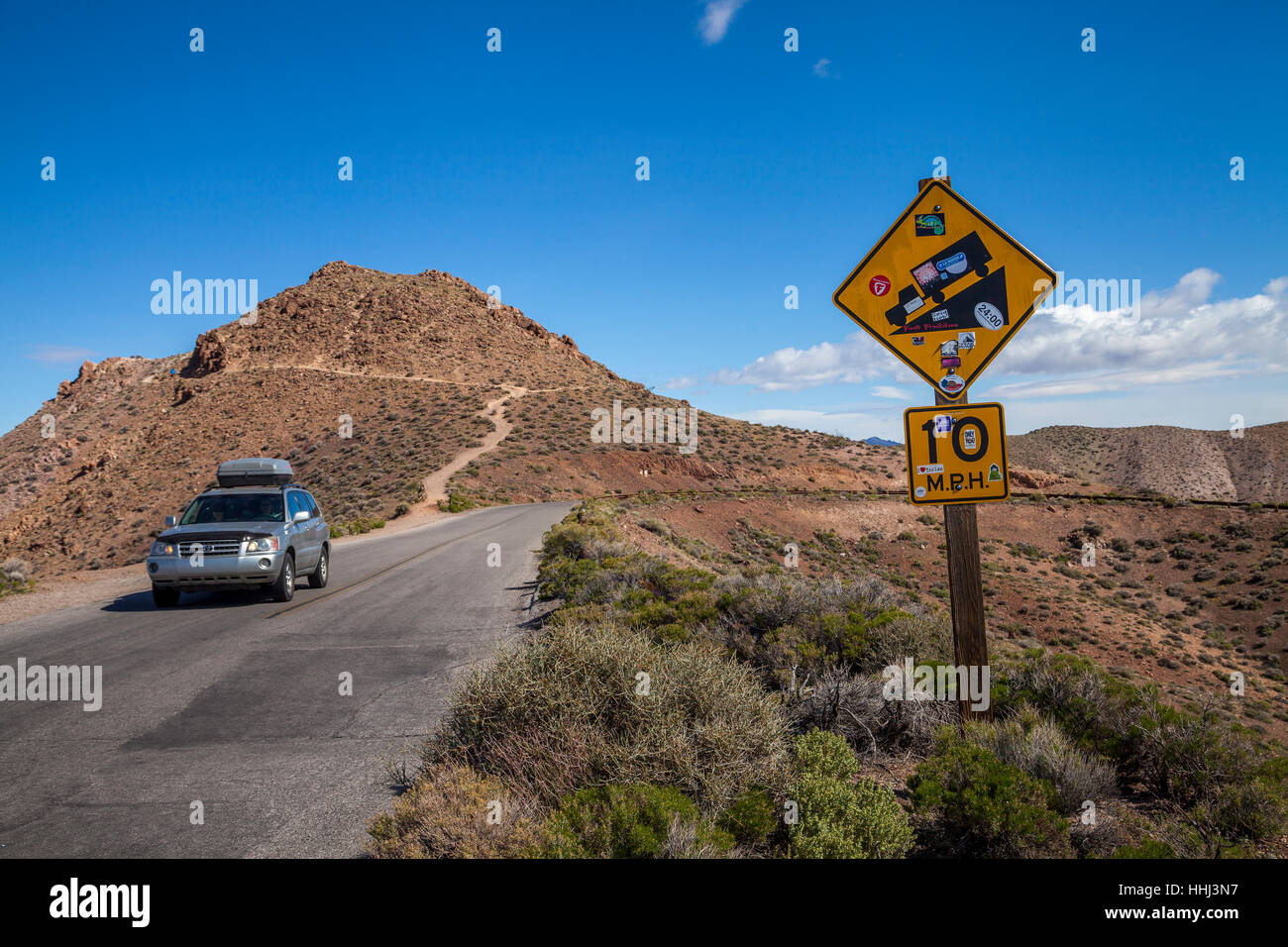 Strada di Montagna a Dante, vista parco nazionale della Valle della Morte, CALIFORNIA, STATI UNITI D'AMERICA Foto Stock