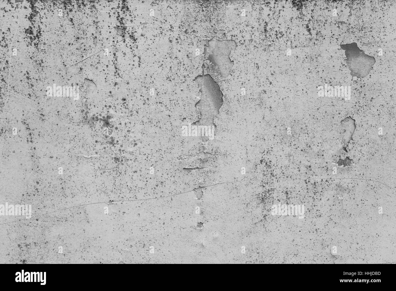 Vecchia macchiati di cemento grigio texture della parete dello sfondo. Foto Stock