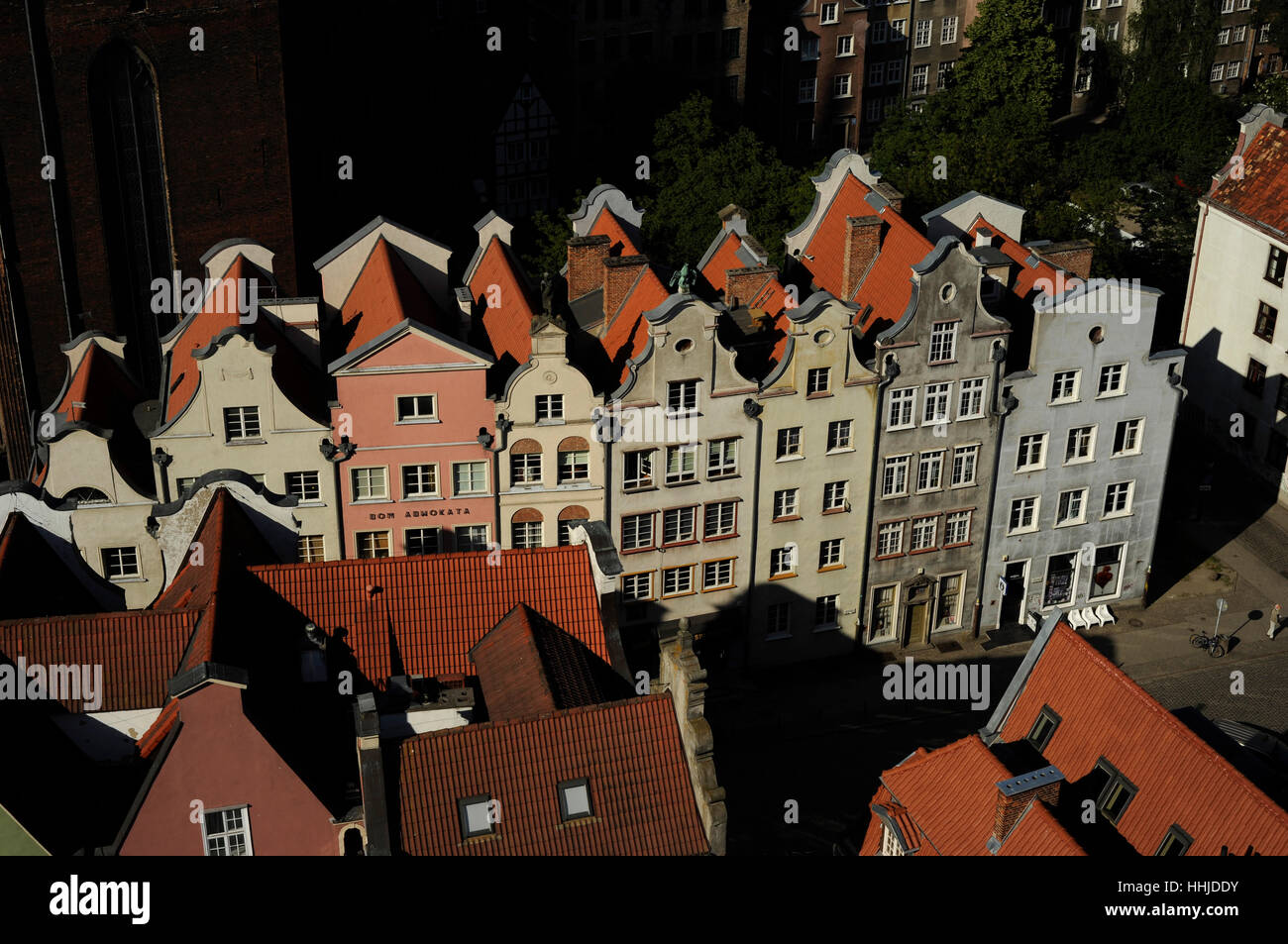 La Polonia. Gdansk. Centro storico. Foto Stock