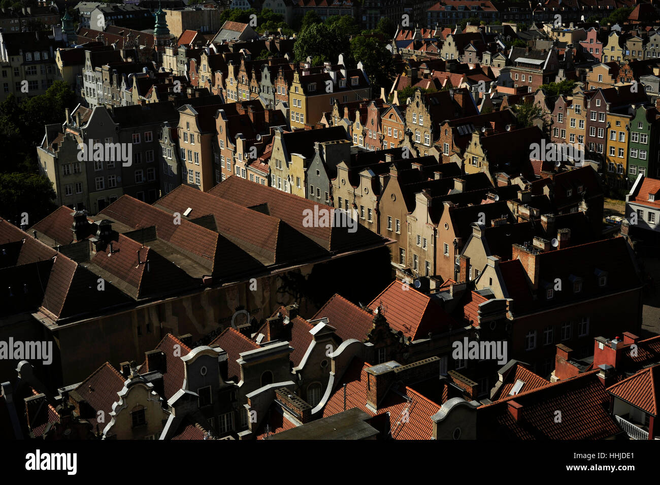 La Polonia. Gdansk. Centro storico. Foto Stock