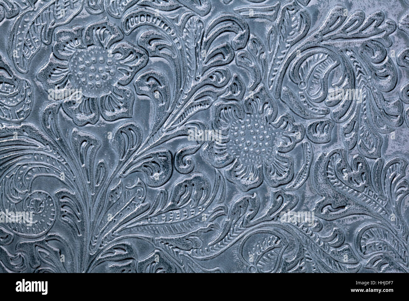 Flower pattern su una superficie strutturata per la copertina del libro Foto Stock