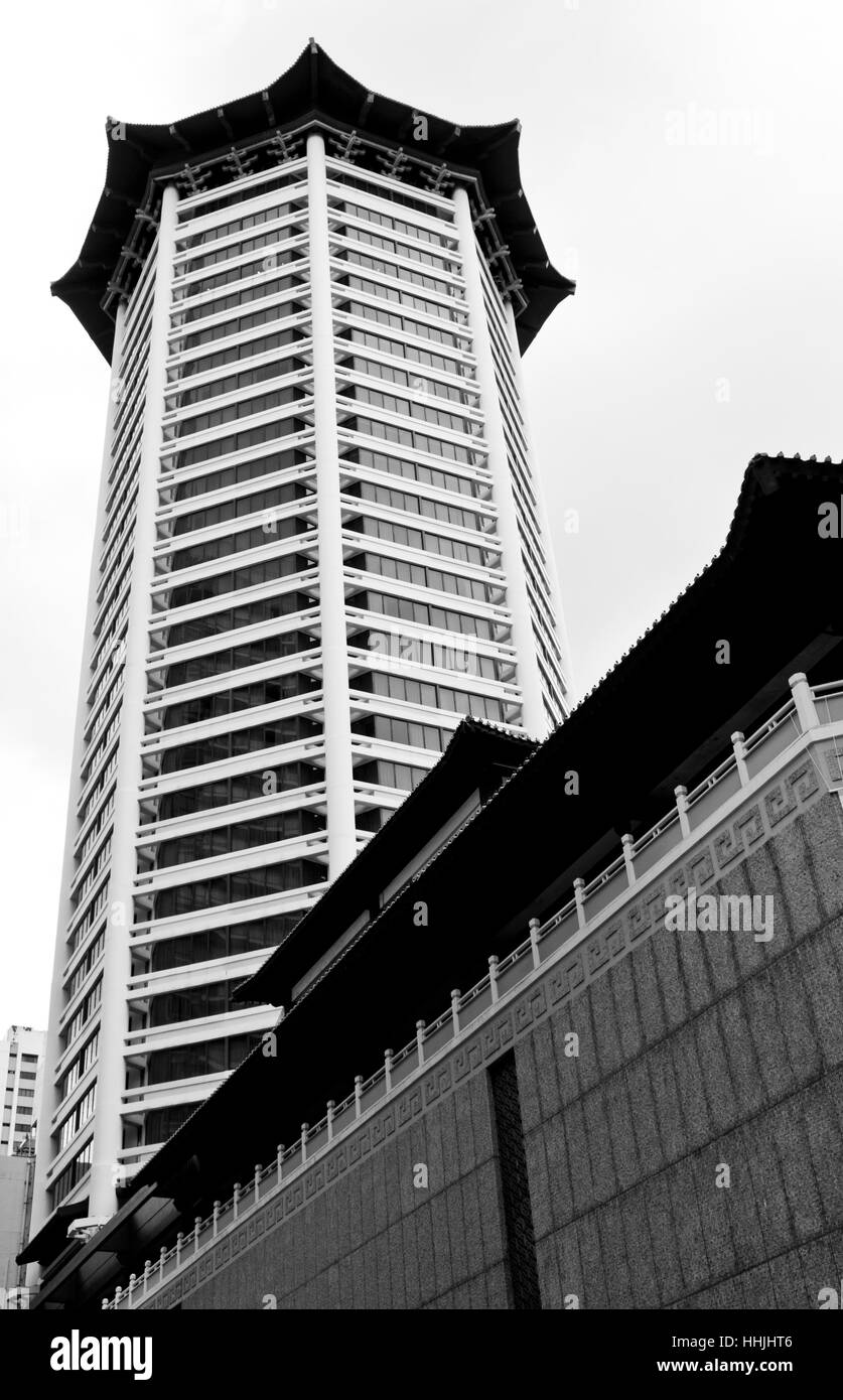 Marriott Hotel e il codolo Plaza, Singapore Foto Stock
